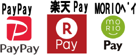 paypay 楽天pay MORIOpay